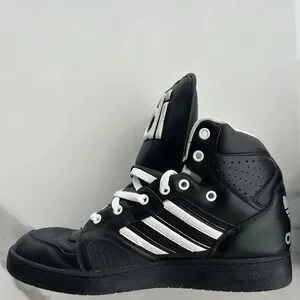 靴 adidas by JeremyScott instinct hi Black adidas Originals by Jeremy Scott JS Instinct Hi 'Black/White